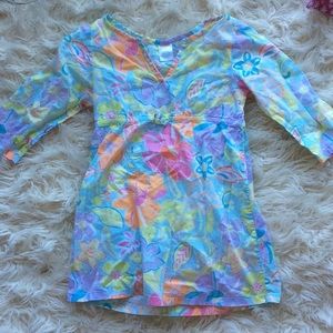 5/$25 Gymboree pastel floral coverup swim cotton 5